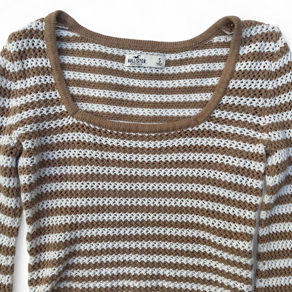 Hollister brown‎ and white sweatee